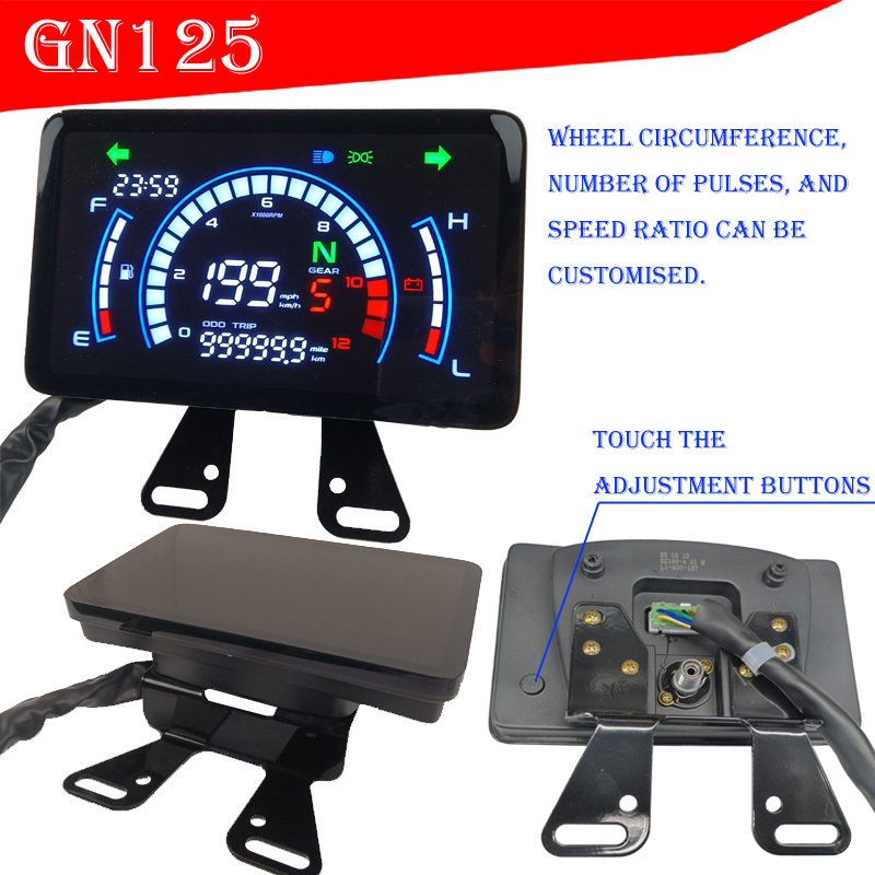 Дигитален инструментален панел за GN150, модел EX5, ABS+PMMA, точност 1%