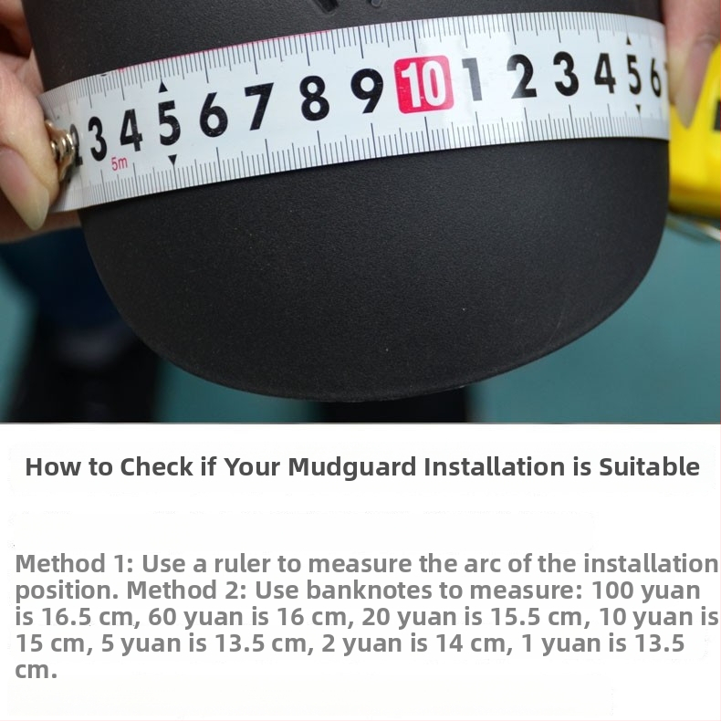 Rozšírený predný blatník a zadný blatník pre motocykle a elektrické trojkolky – univerzálna kompatibilita, polypropylén (PP), vodotesná ochrana