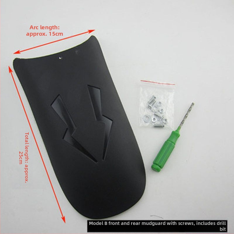 Rozšírený predný blatník a zadný blatník pre motocykle a elektrické trojkolky – univerzálna kompatibilita, polypropylén (PP), vodotesná ochrana