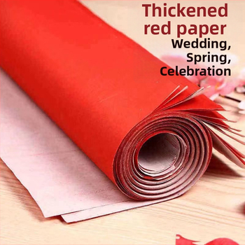 Svadobný dekoratívny papier – na kaligrafiu, jarné festivaly, ozdobné okná a vyrezávanie papiera (Materiál: Papier; Import: Nie; Značka: Iné; Sviatok: Jarný festival; Kategória: Slová šťastia)