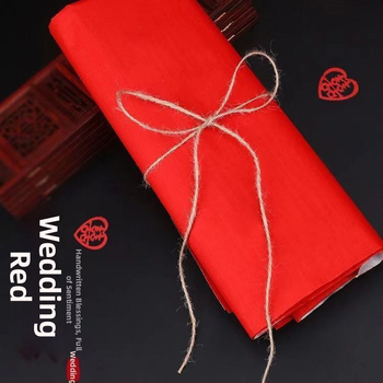 Svadobný dekoratívny papier – na kaligrafiu, jarné festivaly, ozdobné okná a vyrezávanie papiera (Materiál: Papier; Import: Nie; Značka: Iné; Sviatok: Jarný festival; Kategória: Slová šťastia)