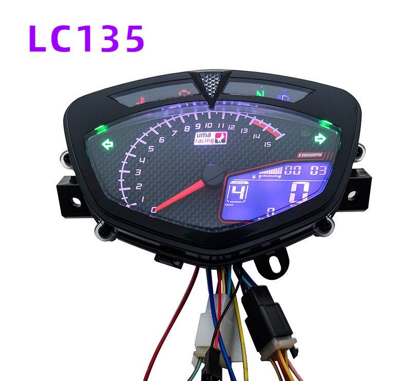 LCD instrument klaster za motocikl YMH C8 LC135, točnost 1, težina 0,8 kg
