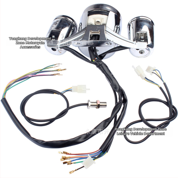 ATV LCD palubná doska pre 150-250cc štvorokolesové ATV s odometrom a rýchlomerom