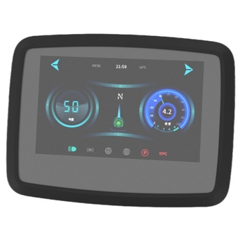 Display LCD color pentru instrumentul de pe vehicule cu două roți – Star Constellation Smart Connect; RS485/RS232, comunicare pe o singură linie; timp de răspuns 0,01 ms; pitch-ul punctelor 0,03 mm