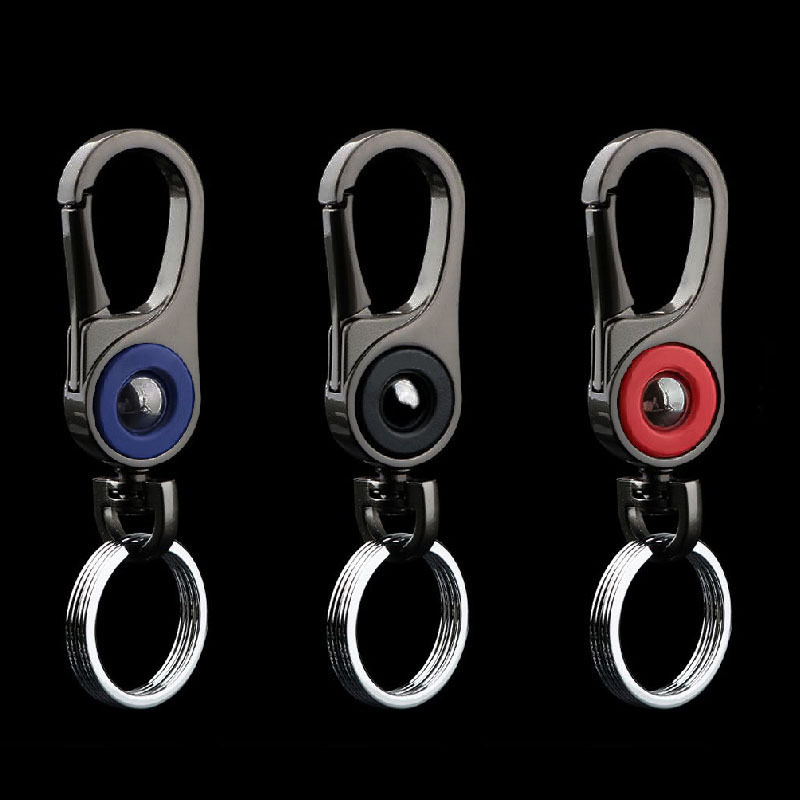 Lanț de chei pentru bărbați – stil de afaceri, pandantiv creativ, aliaj de zinc, design artistic modern (Brand: Hundred flowers)