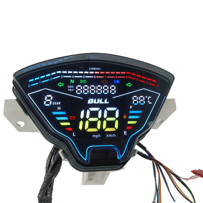Motociklistički LCD instrument ploča – Wave RSX110 FI, 12V, kompatibilan s Honda Wave RSX110 FI (12V; Wave RSX110 FI model; Marka: Tiansheng)