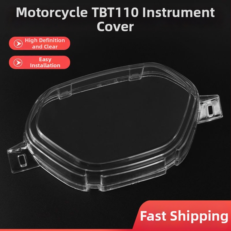 TBT110 Kućište ploče s instrumentima motocikla s zakrivljenim dizajnom, kućište odometra, plastični vanjski omotač sa staklenim poklopcem, gornji poklopac