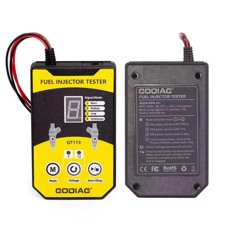 GT113 Δοκιμαστής ψεκαστήρων καυσίμου και κιτ καθαρισμού για αυτοκίνητα και μοτοσικλέτες – διαγνωτικό εργαλείο αυτοκινήτων