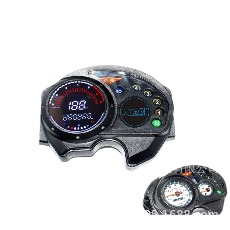KAWAZONO panou de bord LCD pentru motocicletă XRM110 RS125, material ABS, compatibil cu XRM110 RS125, etichetă privată licențiată