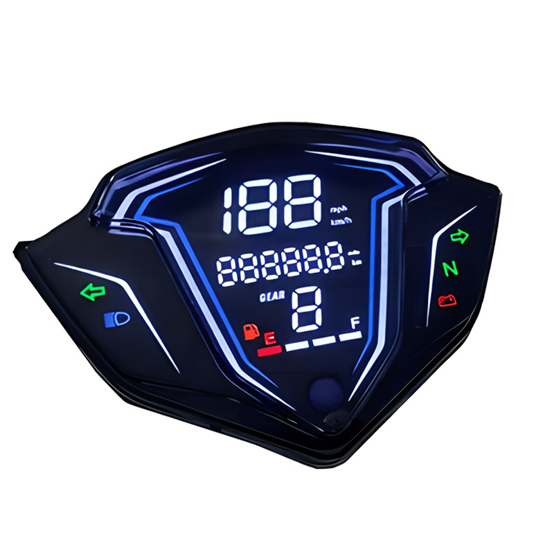 LCD instrument ploča za motocikl SRL115 FI / Lagenda 115Z – univerzalni skup brzomjera, točnost 1%, masa 0,35 kg