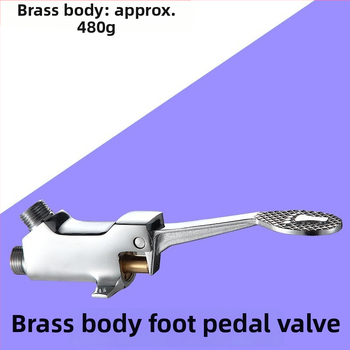 Pedálový kohútik pre nemocnice a laboratóriá, meď, model A230142, DN20 výstup, 30 s preplach