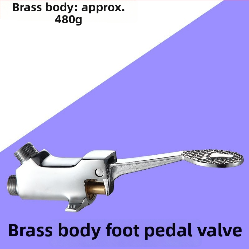 Pedálový kohútik pre nemocnice a laboratóriá, meď, model A230142, DN20 výstup, 30 s preplach