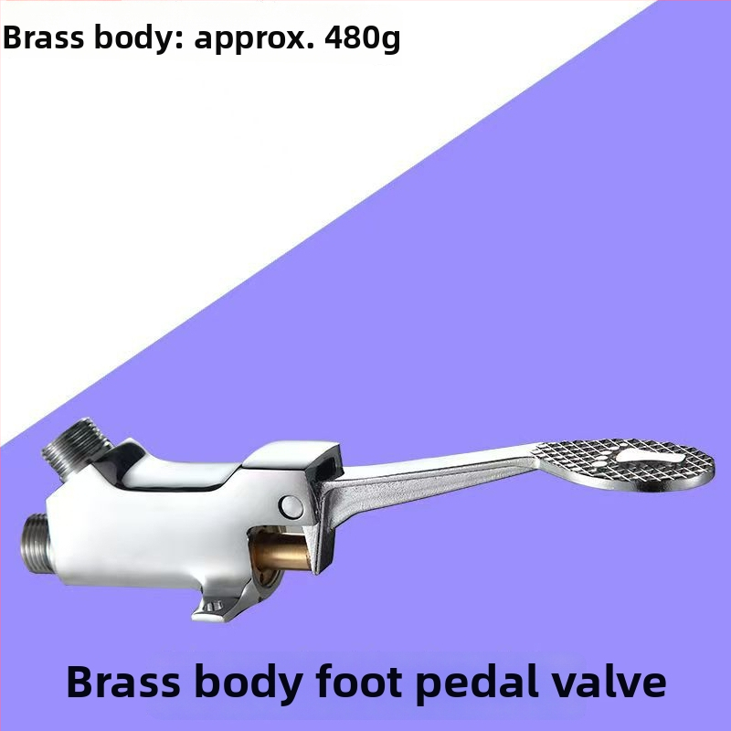 Pedálový kohútik pre nemocnice a laboratóriá, meď, model A230142, DN20 výstup, 30 s preplach