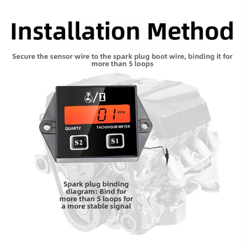 Φορητός πολυλειτουργικός ταχομέτρο για βενζινοκινητήρες — 10-15000 rpm, ακρίβεια 1%, ανάλυση 1 rpm, τροφοδοσία 3V, μοντέλο ZSB-02BL