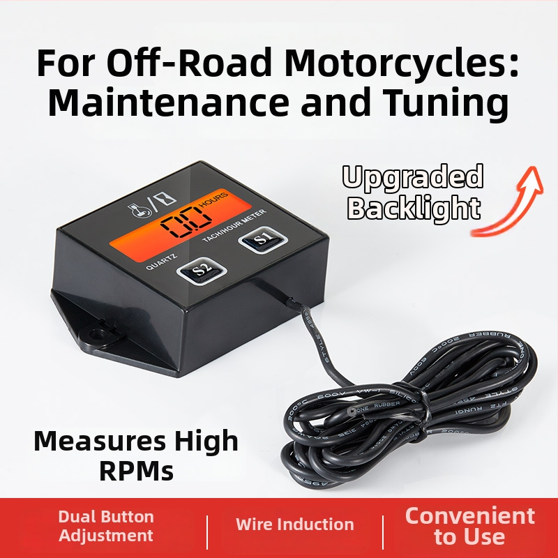 Φορητός πολυλειτουργικός ταχομέτρο για βενζινοκινητήρες — 10-15000 rpm, ακρίβεια 1%, ανάλυση 1 rpm, τροφοδοσία 3V, μοντέλο ZSB-02BL