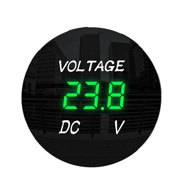 KAWEIGE KWG-D3 automobilski voltmetar s DC LED zaslonom, 5-48V