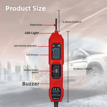 Automobilski tester električnih krugova, višenamjenski detektor, provjera kontinuiteta linije, univerzalni alat 3.5–36V