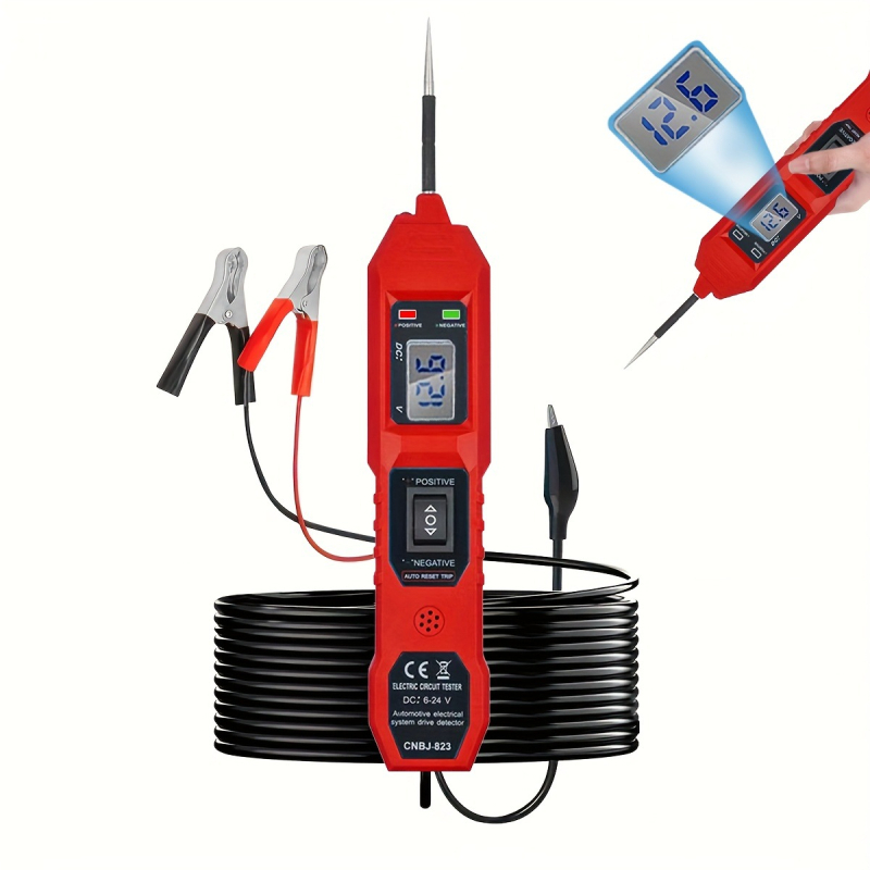 Automobilski tester električnih krugova, višenamjenski detektor, provjera kontinuiteta linije, univerzalni alat 3.5–36V