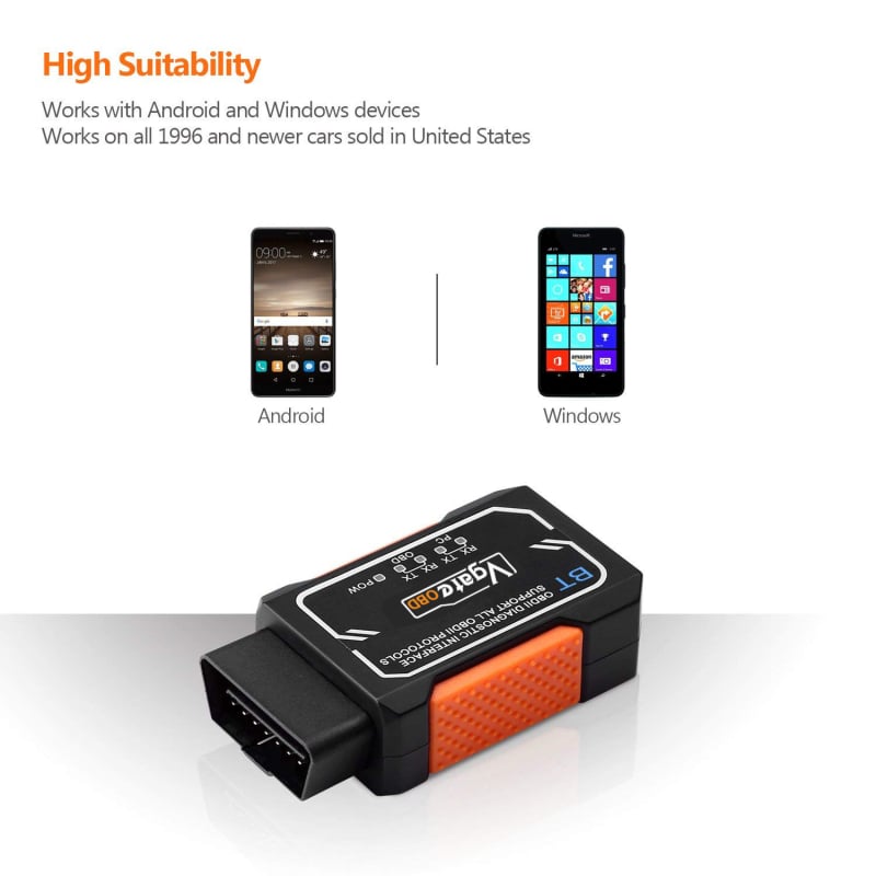 Mini VGATE OBD2 II Bluetooth auto skener za dijagnostiku (12V, OBD II, Bluetooth, -20°C do 60°C)