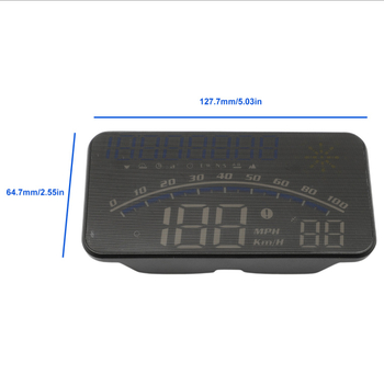 GPS Ασύρματο HUD Αυτοκινήτου — Head-Up Οθόνη, TFT LCD 1920x1080, Καθολική Συμβατότητα Οχημάτων, Οθόνη Ταχύτητας Φορτηγού