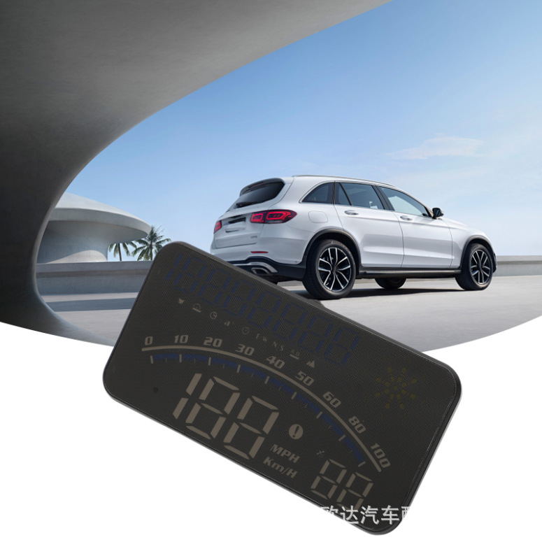 GPS Ασύρματο HUD Αυτοκινήτου — Head-Up Οθόνη, TFT LCD 1920x1080, Καθολική Συμβατότητα Οχημάτων, Οθόνη Ταχύτητας Φορτηγού