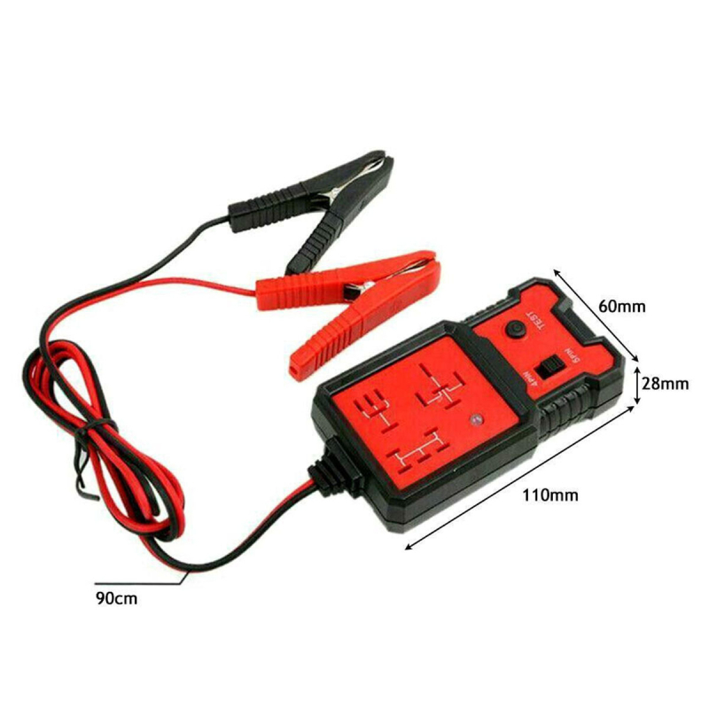 Tester pentru relee auto, instrument de diagnosticare automată, 12V