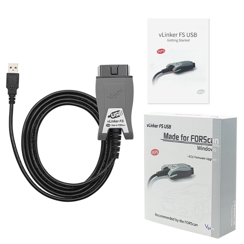 OBDII automobilni dijagnostički instrument - vLinker FS USB, motorna dijagnostika, 12V napajanje, -10°C do 60°C