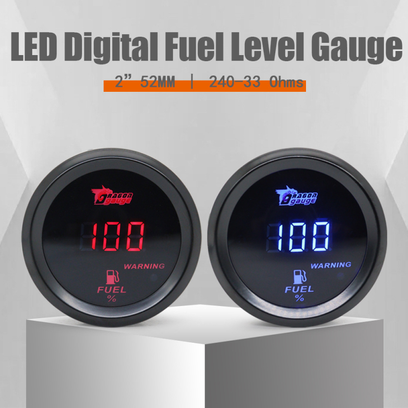 Instrument plina automobila - digitalni mjerač goriva, model 611 f blr, 12V, težina 0.155, univerzalno za vozila 12V
