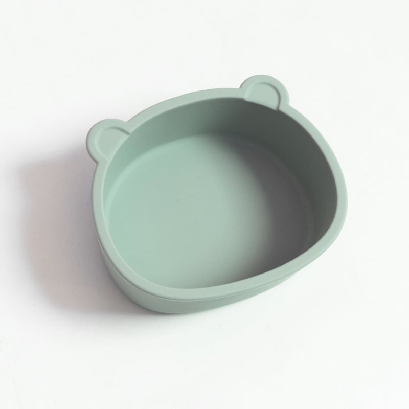 Σετ σιλικόνης για βρέφη: βρεφική σαλιάρα από σιλικόνη, μπολ και κουτάλι; αδιάβροχο, ανθεκτικό στη βρωμιά και στις πτώσεις; από 6 μηνών.