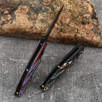 Sklopivi nož s ležajnim mehanizmom hitrega otvaranja, oštrica 8,5 cm, za outdoor aktivnosti, kampiranje i samoodbranu