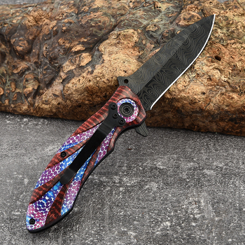 Sklopivi nož s ležajnim mehanizmom hitrega otvaranja, oštrica 8,5 cm, za outdoor aktivnosti, kampiranje i samoodbranu