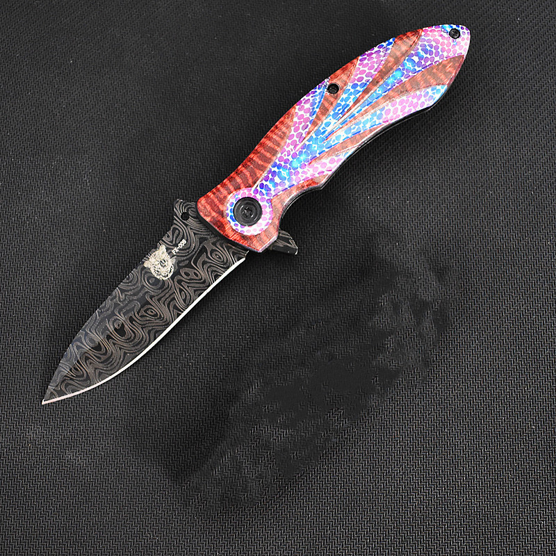 Sklopivi nož s ležajnim mehanizmom hitrega otvaranja, oštrica 8,5 cm, za outdoor aktivnosti, kampiranje i samoodbranu