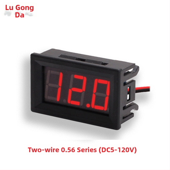 Dvojvodičový DC voltmeter s digitálnym displejom, rozsah 5–120V DC, presnosť merania 1%, pre elektrické vozidlá 36V/48V/60V/72V/84V/96V