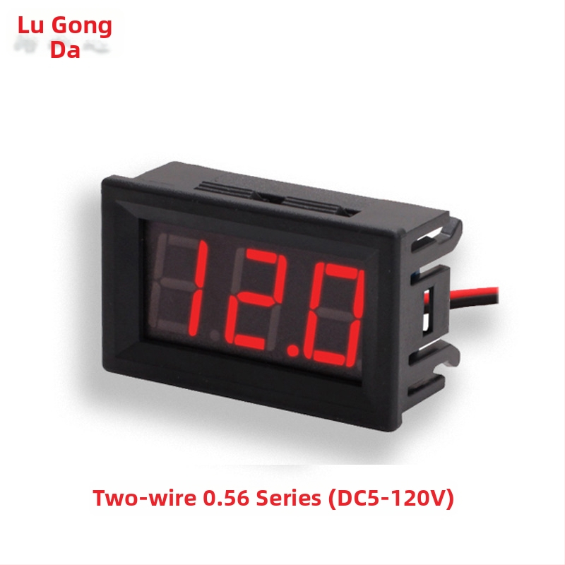 Dvojvodičový DC voltmeter s digitálnym displejom, rozsah 5–120V DC, presnosť merania 1%, pre elektrické vozidlá 36V/48V/60V/72V/84V/96V