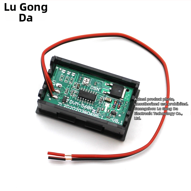Dvojvodičový DC voltmeter s digitálnym displejom, rozsah 5–120V DC, presnosť merania 1%, pre elektrické vozidlá 36V/48V/60V/72V/84V/96V