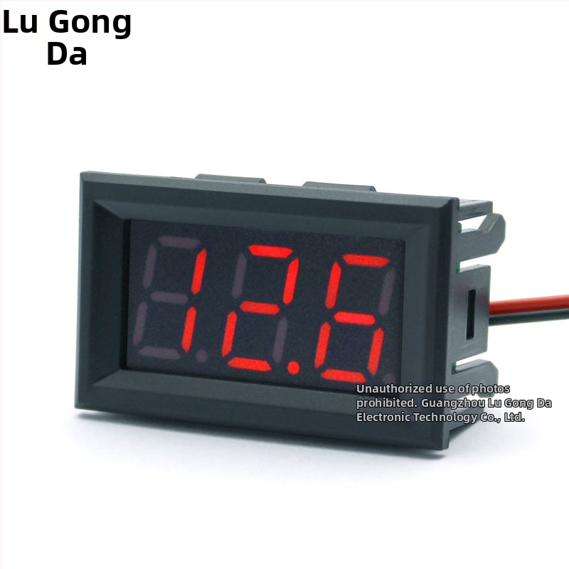 Dvojvodičový DC voltmeter s digitálnym displejom, rozsah 5–120V DC, presnosť merania 1%, pre elektrické vozidlá 36V/48V/60V/72V/84V/96V