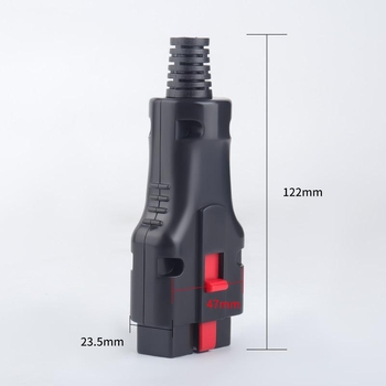 OBDII zlatom pozlaćeni 16-pinski automobilni dijagnostički konektor - detektor kvarova, napajanje 9-16 V, radna temperatura -20 do 80 °C