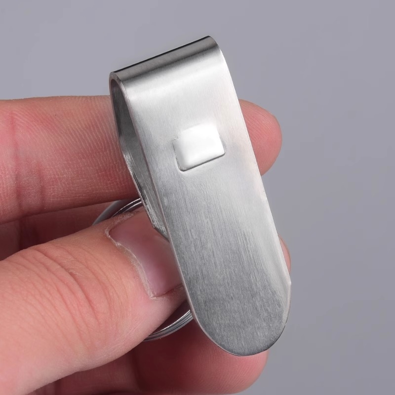 Κλειδοθήκη από ανοξείδωτο ατσάλι με κλιπ ζώνης – μινιμαλιστικός σχεδιασμός, για άνδρες