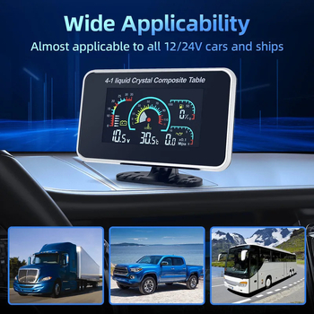 Οθόνη ενδεικτών αυτοκινήτου τεσσάρων λειτουργιών – θερμοκρασία νερού, μοντέλο 151, 12V, εύρος μέτρησης 1–12V