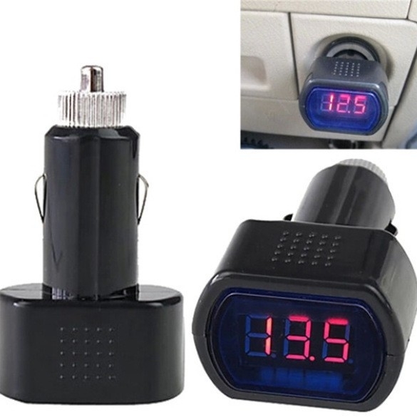 Automobilski voltmetar s digitalnim zaslonom, Polarlander, 12V, 0,05 kg