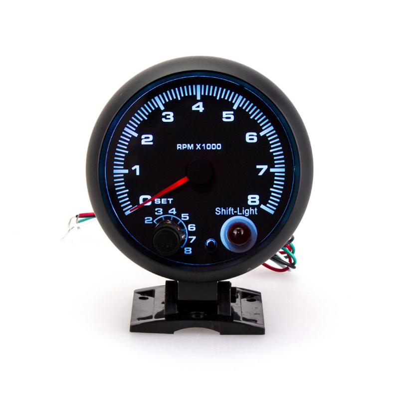 Μετρητής στροφών αυτοκινήτου Blu-ray, 0-8000 RPM, ακρίβεια 0,1, 12V