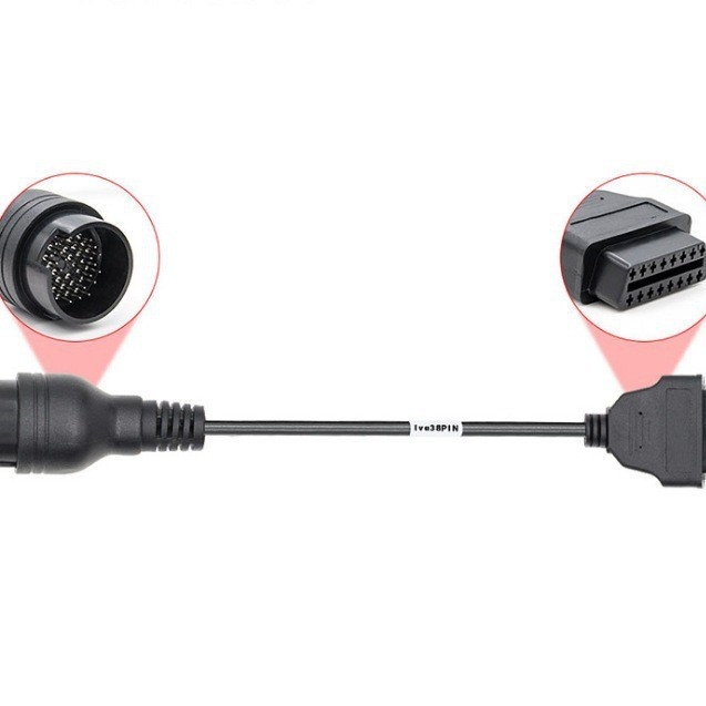 Adapter kabel 38-pin na 16-pin za stari Iveco kamion – OBD2 konverzijski kabel