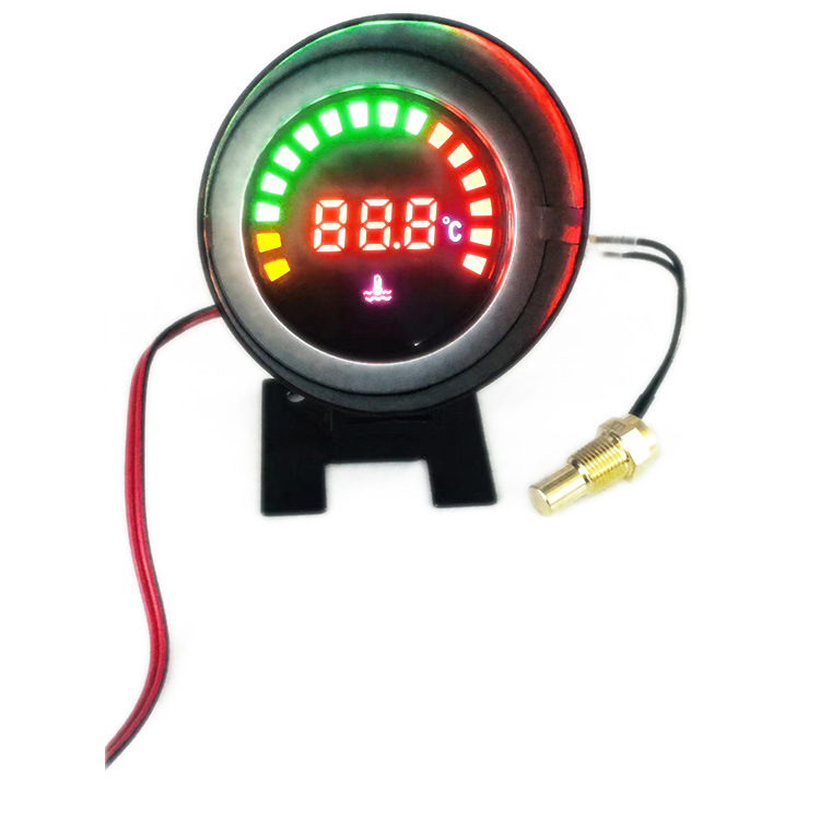 LCD digitalni mjerač temperature vode za vozila 12V/24V – okrugli zaslon