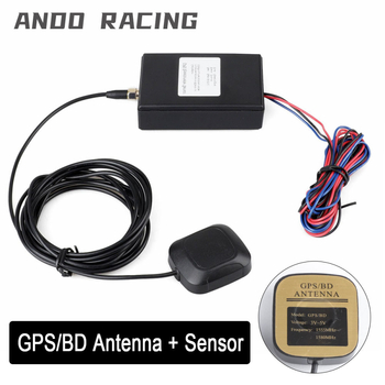 Senzor GPS de viteză pentru odometru și vitezometru – instrument auto cu afișaj LED, 12V, CNSPEED YC101916-BK, carcasă ABS