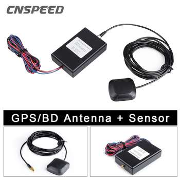 Senzor GPS de viteză pentru odometru și vitezometru – instrument auto cu afișaj LED, 12V, CNSPEED YC101916-BK, carcasă ABS