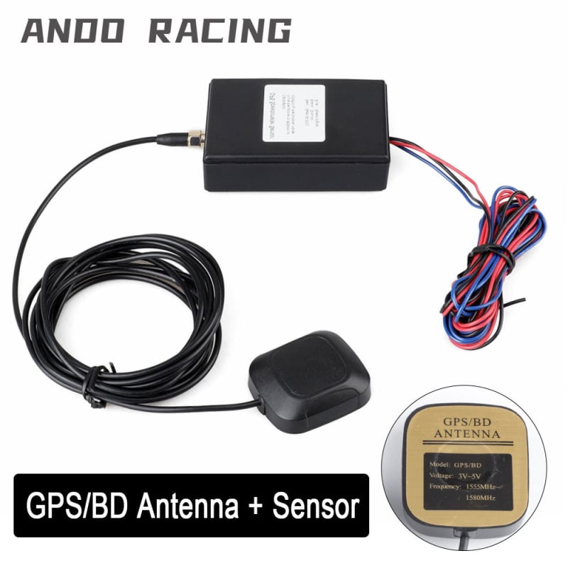 Senzor GPS de viteză pentru odometru și vitezometru – instrument auto cu afișaj LED, 12V, CNSPEED YC101916-BK, carcasă ABS