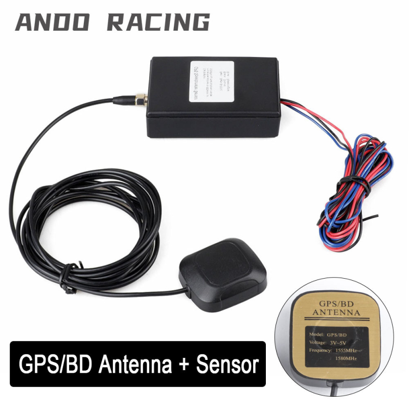 Senzor GPS de viteză pentru odometru și vitezometru – instrument auto cu afișaj LED, 12V, CNSPEED YC101916-BK, carcasă ABS