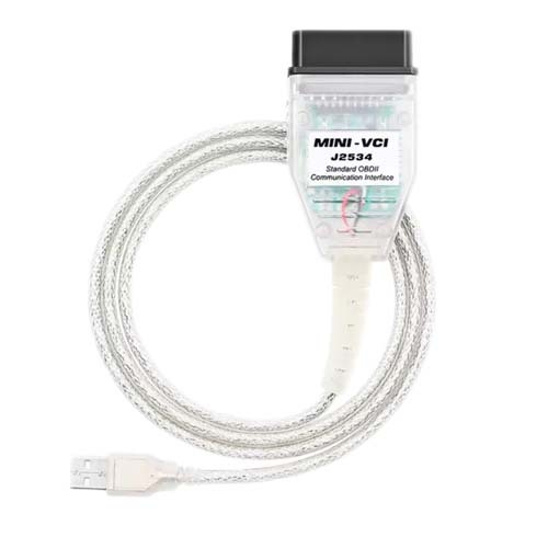 MINI VCI OBD2 dijagnostički alat za Toyota TIS J2534, 12V napajanje, Windows detekcija, radna temperatura 45°C