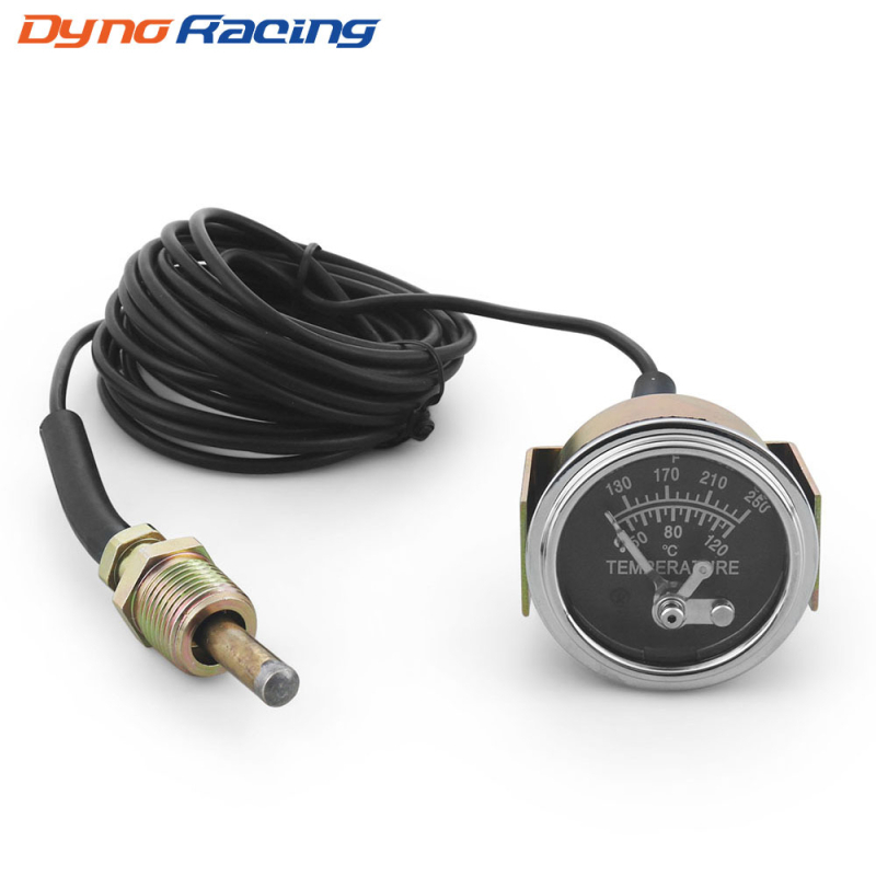 Μετρητής θερμοκρασίας νερού αυτοκινήτου με συναγερμό, 2 ίντσες (52 mm), μοντέλο 10702044, εύρος 60–120 °C (130–250 °F), 12V, μέταλλο