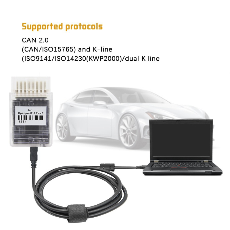 OpenPort 2.0 TA detektor kvarova automobila, 12–24V, 50°C, prilagodljiva obrada, AERMOTOR